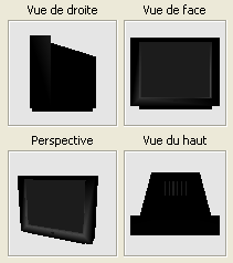 TV CRT - black